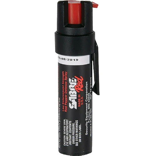 Sabre Red Compact Pepper Spray Black With Clip 3 Sabre Red Compact Pepper Spray Black With Clip