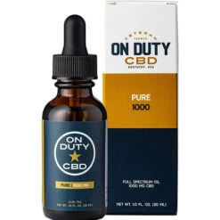 On Duty CBD Oil Drops Pure Full Spectrum 1000 Mg 30 ML