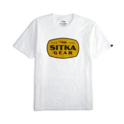 Sitka Men's Hunt Patch White Tee Shirt