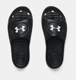 Under Armour Locker IV Slides Black -Outdoor Equipment Shop 3023758 001 TOE 68022.1716318960