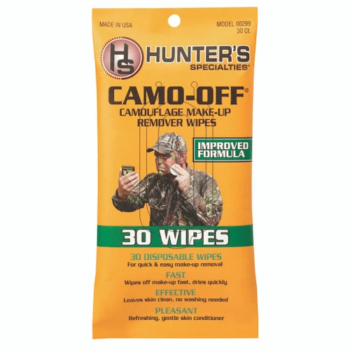 Hunters Specialties Camo-Off Makeup Remover Wipes 30 Pk. 3 Hunters Specialties Camo-Off Makeup Remover Wipes 30 Pk.