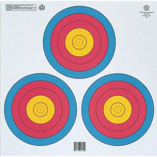Maple Leaf Target Face FITA 3 Spot Triangle 100 Pk. 3 Maple Leaf Target Face FITA 3 Spot Triangle 100 Pk.