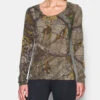 Under Armour Women's Threadborne Early Season Realtree AP Extra/Maverick Brown Long Sleeve -Outdoor Equipment Shop 716381 65049.1585767422