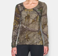 Under Armour Women's Threadborne Early Season Realtree AP Extra/Maverick Brown Long Sleeve