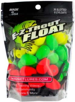 Leland Green, Red, Yellow Slotted Floats