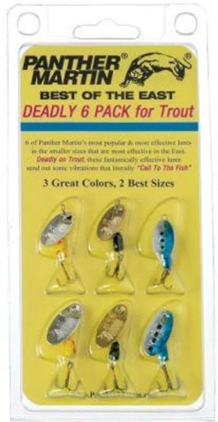 Panther Martin Best Of East Deadly 6 Pack For Trout