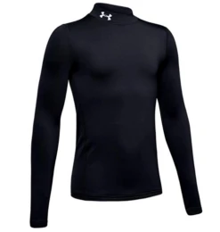 Under Armour Boys Coldgear Mock Black Youth XL