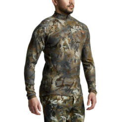 Sitka Merino Heavyweight Waterfowl Timber Half Zip -Outdoor Equipment Shop Img SITKA WF 2021 10074 TM Mens Merino Core HvyWt Zip T Optifade WF Timber 592p Studio 2010 89058.1663267363