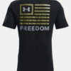 Under Armour Mens Freedom Banner T-Shirt Black OD Green -Outdoor Equipment Shop PS1370818 001 HB 30620.1716229499