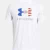 Under Armour Mens Freedom Logo T-Shirt White -Outdoor Equipment Shop PS1382970 100 HF 01873.1716235826
