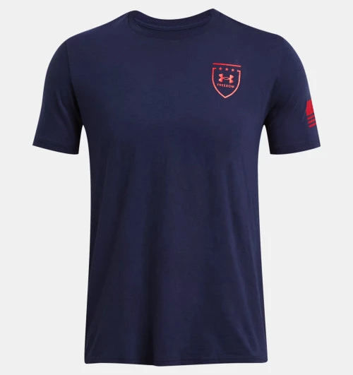 Under Armour Mens Freedom Eagle T-Shirt Midnight Navy 4 Under Armour Mens Freedom Eagle T-Shirt Midnight Navy - Image 2